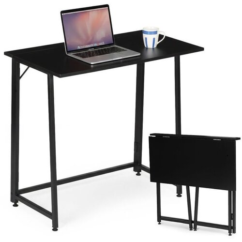 Modern Home sklopivi računalni stol 80 &amp;times; 45 cm za laptop &amp;ndash; crni Slike