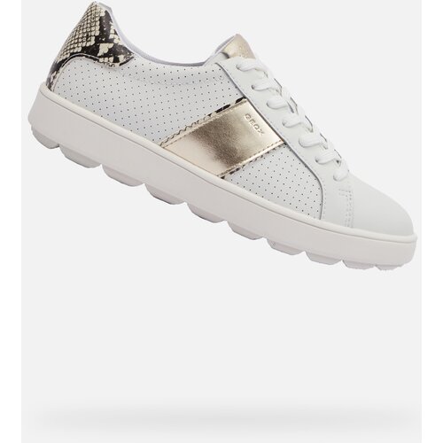 Geox White women's sneakers Spherica ECUB-1 - Women's Cene