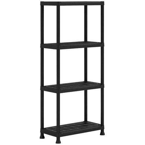  Vtični regal iz umetne mase 60/5 črna 135 x 60 x 30 cm Slike
