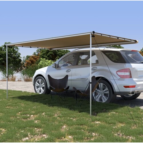VidaXL Tenda za avtodom in počitni&amp;scaron;ko prikolico 3,6x2x2,15 m bež Slike