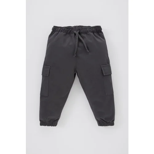 Defacto Baby Boy Basic Cargo Pocket Gabardine Trousers