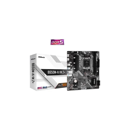 AsRock MB B650M-H/M.2+AMD B650, AM5, 2xDDR5, 2xM.24xSATA, HDMI, DP, microATX