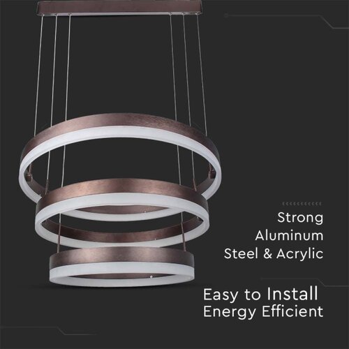  Prigu&amp;scaron;iva LED luster na sajli LED/86W/230V 3000K braon Slike