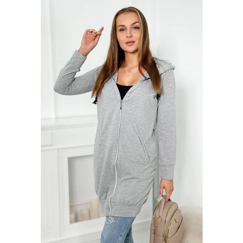 Kesi Hoodie with gray melange Cene