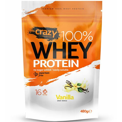 Hiperik Crazy whey protein - vanila, 480g Cene