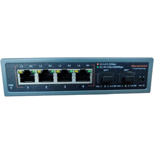 ExeLink SMX1006 switch 4x1/2.5G Base-T,2x1G/10 GE Base-X SFP+ porta Cene