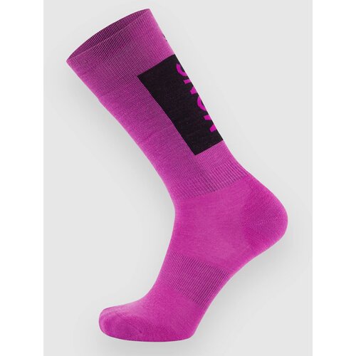 Mons Royale Merino Snow Funkcijske nogavice purple bolt Cene