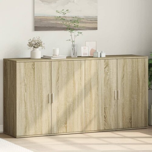 vidaXL Komoda 2 kosa sonoma hrast 79x38x80 cm inženirski les Cene