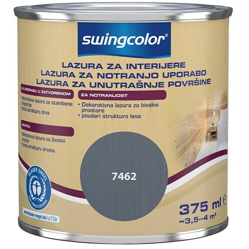 SWINGCOLOR Lazura za zaštitu drva (Sive boje, 375 ml, Na bazi vode) Cijene