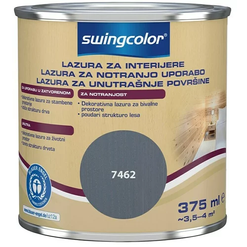 SWINGCOLOR Lazura za zaštitu drva (Sive boje, 375 ml, Na bazi vode)