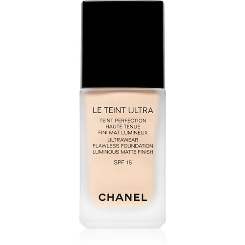 Chanel Le Teint Ultra dolgoobstojni matirajoči tekoči puder SPF 15 odtenek 22 Beige Rosé 30 ml