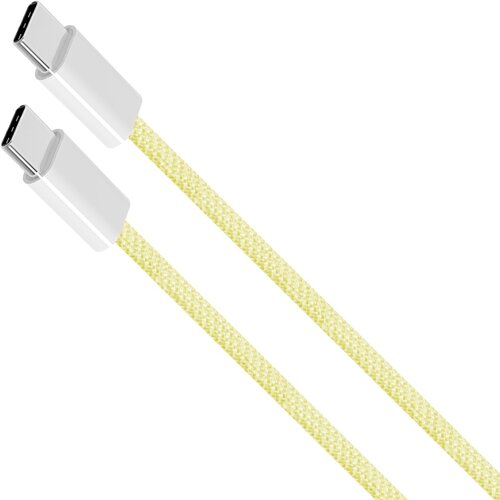  KRUGER&amp;amp;MATZ USB-C na USB-C kabl za brzo punjenje i prenos podataka, 60W, dužina 1,5 m, boja žuta, model KM1271-1,5Y Slike