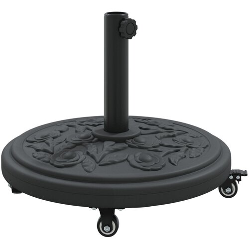 vidaXL Podstavek za Dežnik z Kolesi za Ø38-48 mm Stebri 13 kg Okrogel, (22054854) Cene