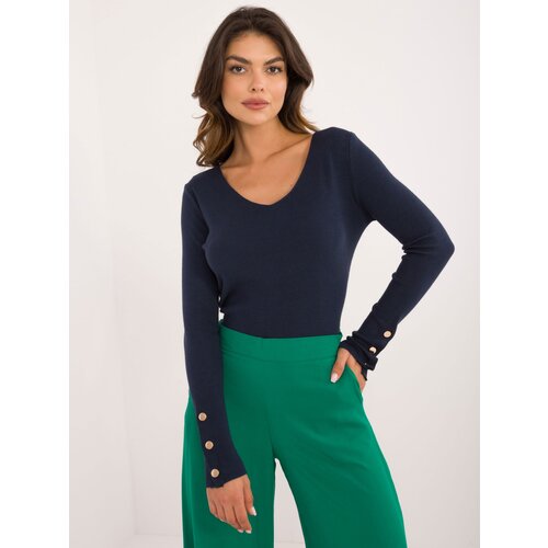 Wool Fashion Italia Sweater-AT-SW-2334.49-navy blue Cene