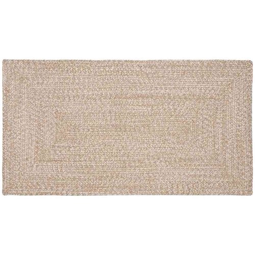 vidaXL Preproga Naravna in bela 100 x 200 cm Juta Cene