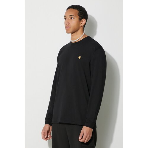 Carhartt WIP Chase Majica z dolgimi rokavi black / gold Slike