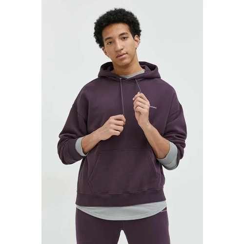 Abercrombie & Fitch Bluza moška, vijolična barva, s kapuco
