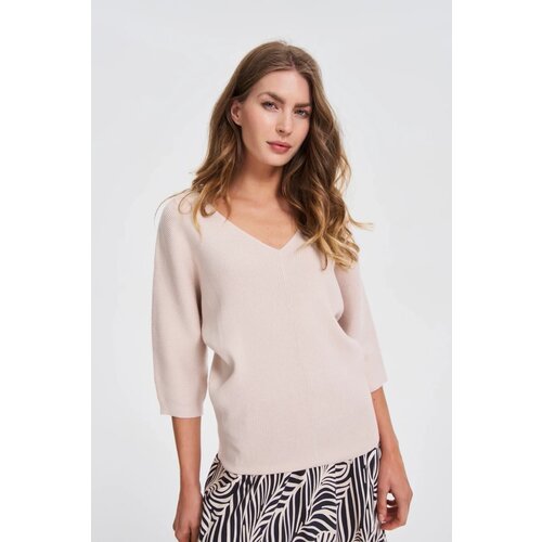 Marisse WOMEN&amp;#039;S SWEATER Z-SW-4816 BEIGE Slike