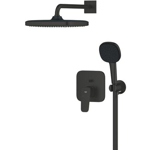 Grohe Cubeo ugradni set sa Tempesta tu&amp;scaron; ružom 250 2F matte black 1053362430 Slike