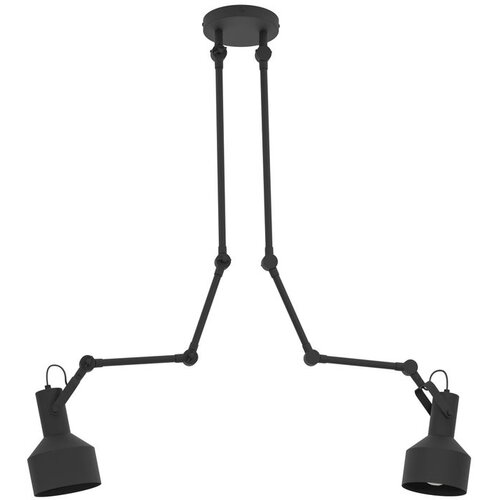 Eglo Takeley stropna spot lampa 2xE27 sa zglobnim kracima, do 250 cm, crna, 43562 Slike