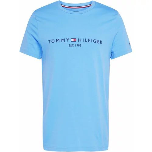 Tommy Hilfiger Majica mornarska / svetlo modra / rdeča / bela