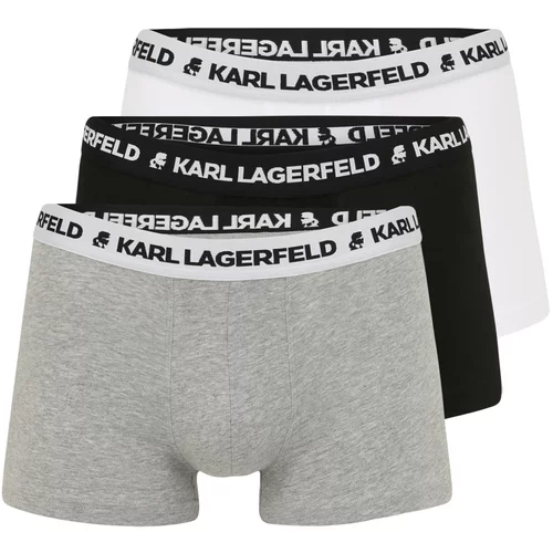 Karl Lagerfeld Bokserice siva / crna / bijela