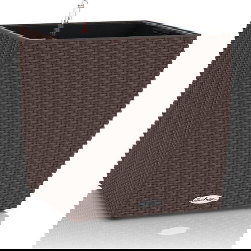 LECHUZA Okrasni lonec CUBE Cottage 30 komplet - Rjava Cene