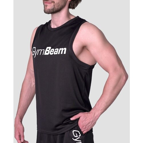 GymBeam Majica bez rukava Mesh Essence Black Slike