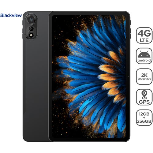 Blackview Tablica MEGA 2, 30,5 cm (12&amp;quot;), 4G LTE, 12 GB + 256 GB, IPS 2K, siv (Celestial Gray), z ovitkom in dodatki, (5000005034) Slike
