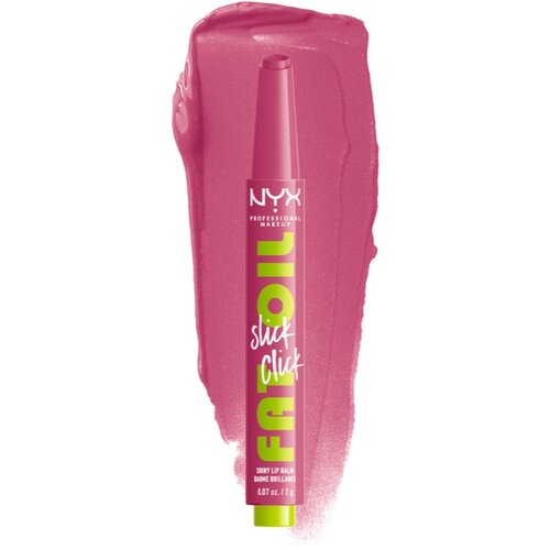 NYX Professional Makeup Fat Oil Slick Click balzam za ustnice 2 g Odtenek 07 dm me Slike
