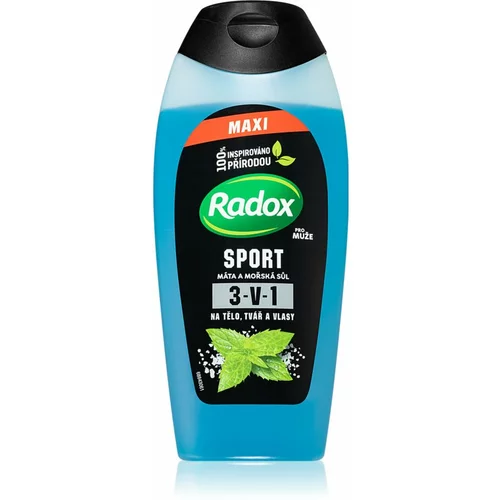 RADOX Sport Mint & Sea Salt poživitveni gel za prhanje za moške 400 ml