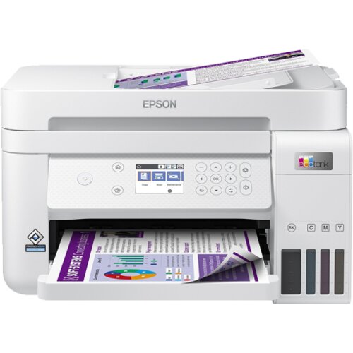 Epson Printer EcoTank L6276 print/scan/copy/fax Rez.4.800 x 1.200 dpi. 33str/min Monokrom.20str/min Colour. ADF.Duplex.USB, LAN.WiFi. tinte br.101 Cijene