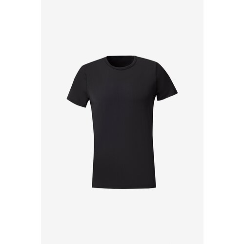 AC&Co / Altınyıldız Classics men's black standard fit normal cut warmth retaining breathable flexible thermal underwear t-shirt Slike