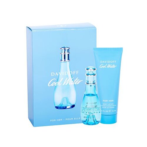 Davidoff Cool Water darilni set toaletna voda 30 ml + losjon za telo 75 ml za ženske Cene