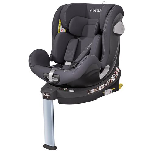 Avova Auto sedište Swan Fix, 40-125 cm, Sivo Cene