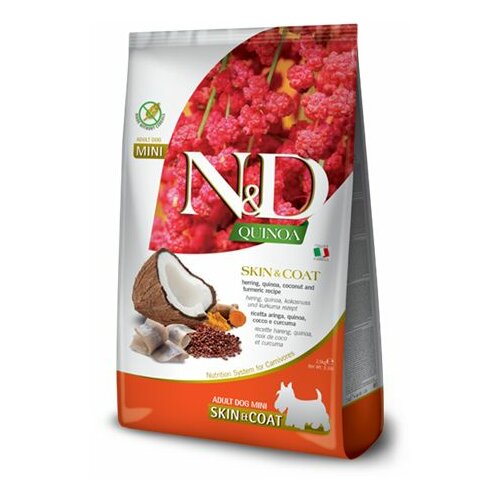 Farmina hrana za pse N&D Quinoa - Skin & Coat Herring MINI 2.5kg Slike