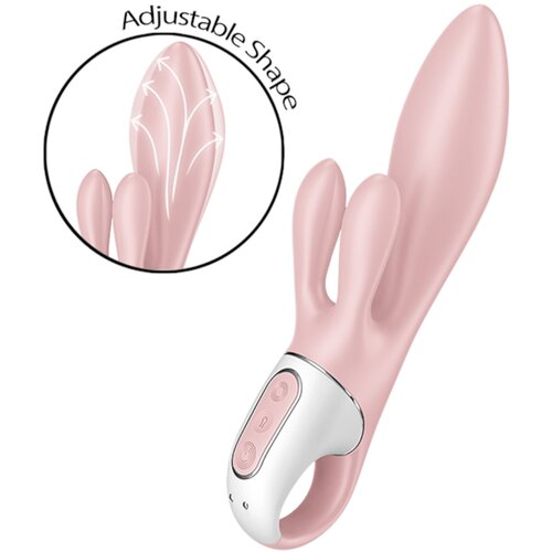 SATISFYER AIR Pump Bunny 3 - napuhavajući vibrator (ružičasti) Cijene