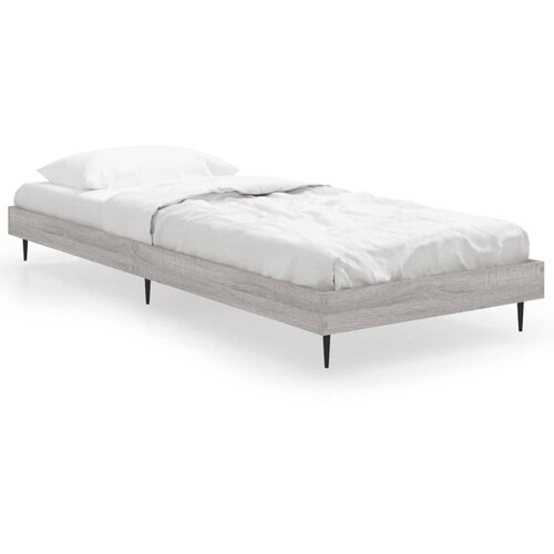 Maison Chic Posteljni okvir - Enojna postelja - Postelja za odrasle siva sonoma 75x190 cm inženirski les-J15260, (21773186) Cene