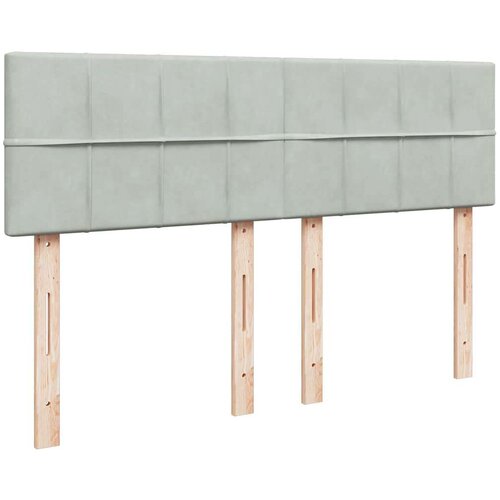 vidaXL Otomanski krevet s madracem svijetlosivi 140x200 cm baršunasti Cene