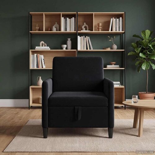 SOFA s pohranom Crna 72 x 78 x 87 cm Poliester Slike