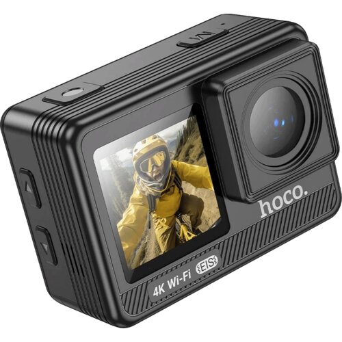 hoco. Sportska kamera DV102, 1.3"/ 2", IPS LCD, 4K UHD, WiFi, MicroSD, Crna Cijene