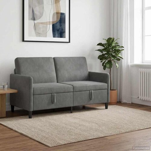 SOFA s pohranom Tamnosiva 152 x 78 x 87 cm Poliester Slike