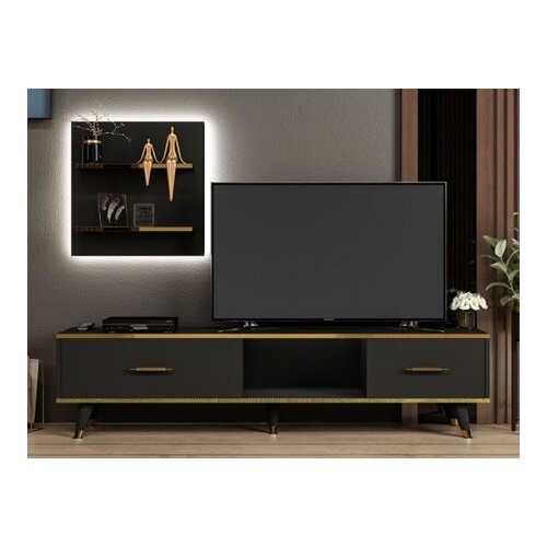 Futrix Tv komoda Avon antracit - zlatno ( 38748 ) Slike