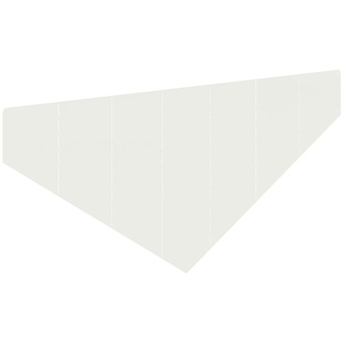  Ograda oko Travnjaka 100 x 45 cm Čelik Bijela Slike