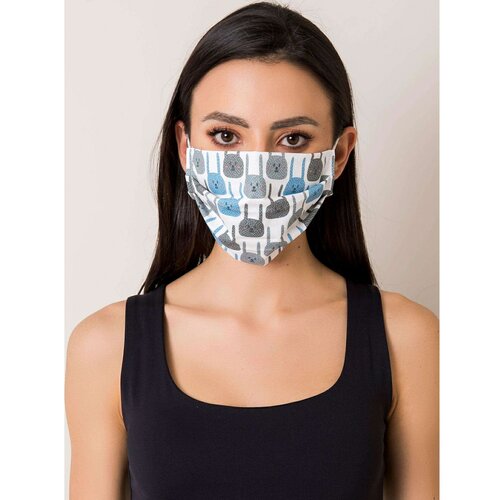 Fashion Hunters Cotton reusable mask with white imprint Slike
