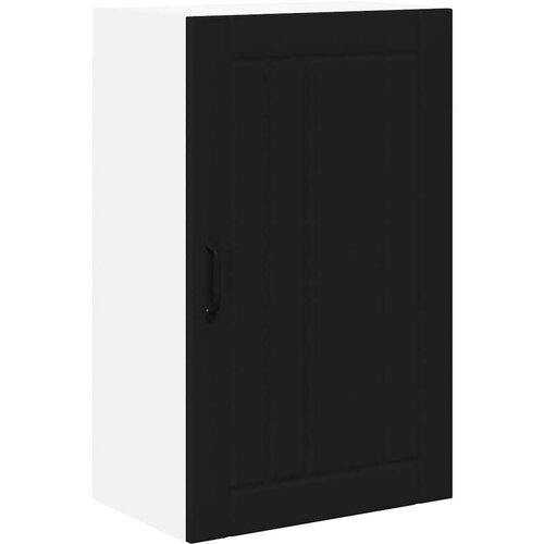 VidaXL zidni kuhinjski ormarić crna 50 x 31 x 80 cm konstruirano drvo Slike