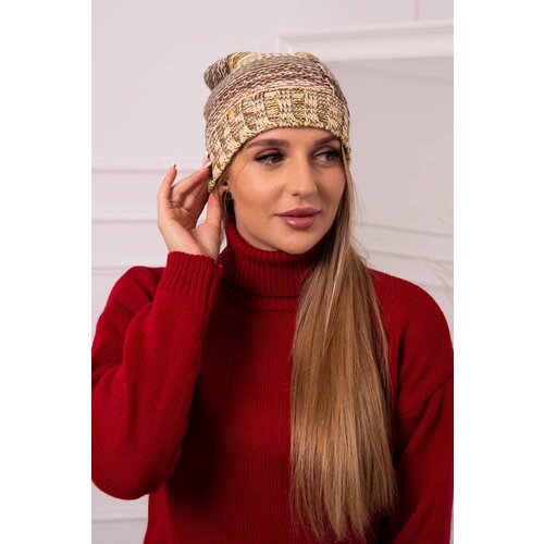 Kesi Cap with fleece Monika K256 brown+yellow Cijene