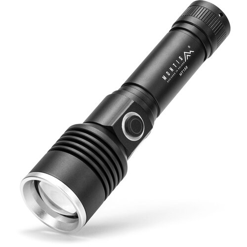 MONTIS Taktyczna ręczna latarka akumulatorowa LED MT158 Black Hand flashlight Cene