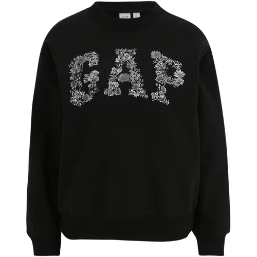 Gap Petite Sweater majica 'HERITAGE' siva / crna / bijela