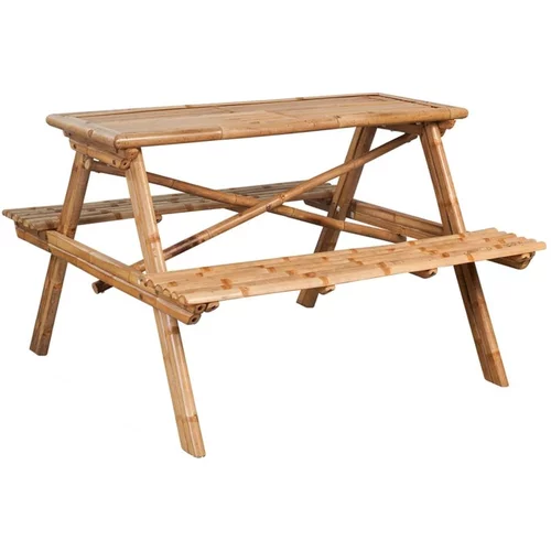  Piknik miza 115x115x81 cm bambus